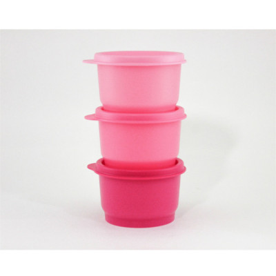 Набір стаканчиків закусочних 125мл Tupperware 3 шт рожеві Набір стаканчиків закусочних 125мл Tupperware 3 шт рожеві