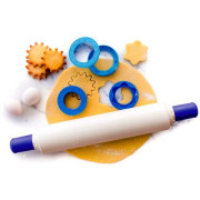 Скалка с кольцами-ограничителями Tupperware синяя