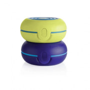 Мини ланч-бокс Модерн салатовый, фиолетовый