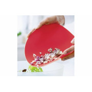 Гибкая разделочная доска круглая Tupperware красная