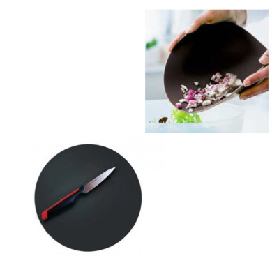 Гибкая разделочная доска круглая Tupperware черная Гибкая разделочная доска круглая Tupperware черная