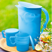 Кувшин Очарование 2,1л Tupperware для заваривания компотов голубой