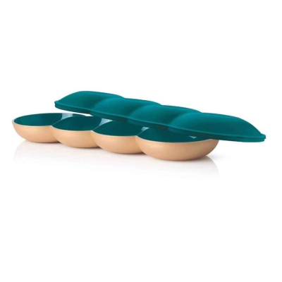 Набор сервировочный Аллегро Tupperware большой изумрудно-золотой Набор сервировочный Аллегро Tupperware большой изумрудно-золотой