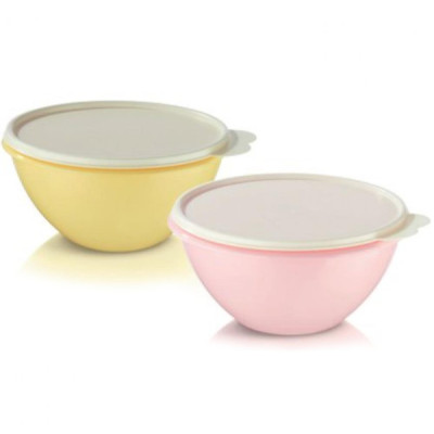 Набор чаш Брауни Tupperware 2шт разноцветные Набор чаш Брауни Tupperware 2шт разноцветные