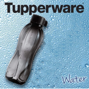 Эко-бутылка 1л с винтовой крышкой Tupperware черная