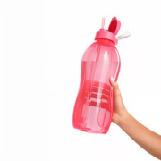 Эко-бутылка 2л Tupperware красная с трубочкой