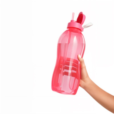 Эко-бутылка 2л Tupperware красная с трубочкой Эко-бутылка 2л Tupperware красная с трубочкой