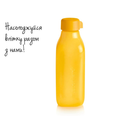 Эко-бутылка 500мл Tupperware квадратная желтая Эко-бутылка 500мл Tupperware квадратная желтая
