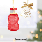 Детская эко-бутылочка Дед Мороз 350 мл Tupperware красная