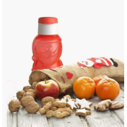 Детская эко-бутылочка Дед Мороз 350 мл Tupperware красная