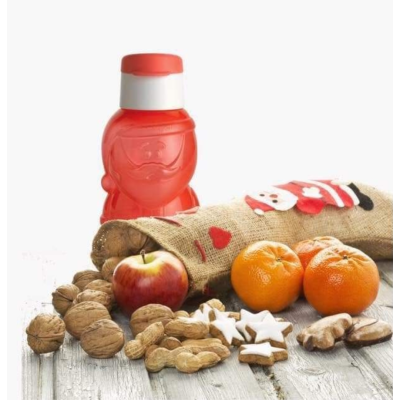 Детская эко-бутылочка Дед Мороз 350 мл Tupperware красная Детская эко-бутылочка Дед Мороз 350 мл Tupperware красная