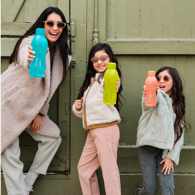 Эко-бутылка 1л с винтовой крышкой Tupperware голубая Эко-бутылка 1л с винтовой крышкой Tupperware голубая