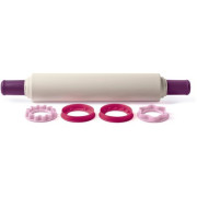 Скалка с кольцами-ограничителями Tupperware розовая