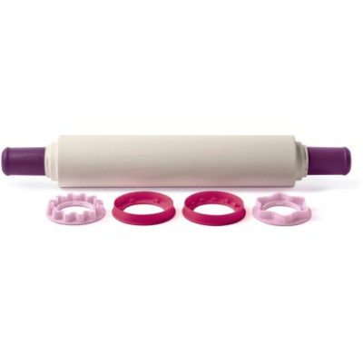 Скалка с кольцами-ограничителями Tupperware розовая Скалка с кольцами-ограничителями Tupperware розовая