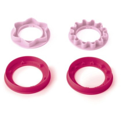 Скалка с кольцами-ограничителями Tupperware розовая Скалка с кольцами-ограничителями Tupperware розовая