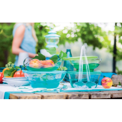 Блюдо Элегантность 1,5л  Tupperware бирюзовое Блюдо Элегантность 1,5л  Tupperware бирюзовое