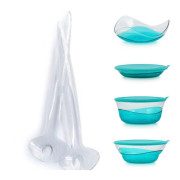 Набор герметичных чаш Элегантность Tupperware бирюзовый