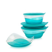 Набор герметичных чаш Элегантность Tupperware бирюзовый