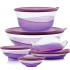 Набор герметичных чаш Элегантность Tupperware фиолетовый Набор герметичных чаш Элегантность Tupperware фиолетовый