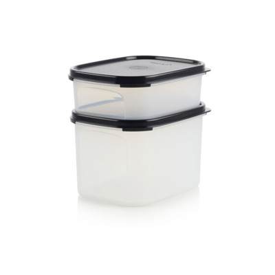 Набор контейнеров Компакт 850 мл и 1,9л Tupperware черный Набор контейнеров Компакт 850 мл и 1,9л Tupperware черный