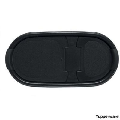 Компактус овальный 500 мл Tupperware с черной крышкой Компактус овальный 500 мл Tupperware с черной крышкой