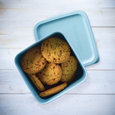 Контейнер Кубікс 1,8л Tupperware блакитний непрозорий Контейнер Кубікс 1,8л Tupperware блакитний непрозорий