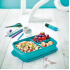 Ланч-бокс Перекус с разделителем Tupperware 1л герметичный бирюзовый Ланч-бокс Перекус с разделителем Tupperware 1л герметичный бирюзовый