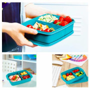 Ланч-бокс Перекус с разделителем Tupperware 1л герметичный бирюзовый