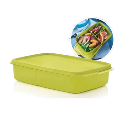 Ланч-бокс Перекус із розділювачем салатовий Tupperware Ланч-бокс Перекус із розділювачем салатовий Tupperware
