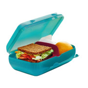 Ланч-бокс с разделителем Tupperware голубой