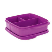 Герметичный ланч-бокс Школьник с разделителями фиолетовый