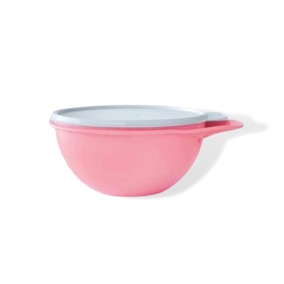Герметичная чаша Милиан 1,4л Tupperware розовая с белой крышкой Герметичная чаша Милиан 1,4л Tupperware розовая с белой крышкой