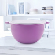 Герметичная чаша Милиан 10л Tupperware фиолетовая с белой крышкой