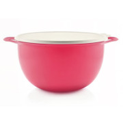 Герметичная чаша Милиан 10л Tupperware розовая с белой крышкой