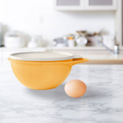 Герметичная чаша Милиан 600мл Tupperware оранжевая с белой крышкой