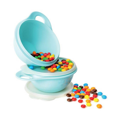 Герметичная чаша Милиан 600мл Tupperware голубая с перламутровой крышкой Герметичная чаша Милиан 600мл Tupperware голубая с перламутровой крышкой