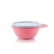 Герметичная чаша Милиан 600мл Tupperware розовая с белой крышкой