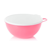 Герметичная чаша Милиан 7,8 л розовая с белой крышкой Tupperware