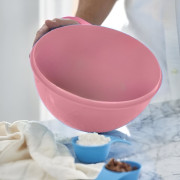 Герметичная чаша Милиан 7,8 л розовая с белой крышкой Tupperware