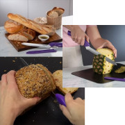 Нож для хлеба Гурман Tupperware фиолетовый