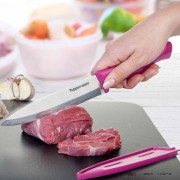Большой разделочный нож Гурман с чехлом Tupperware розовый