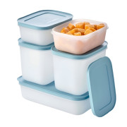 Набор Охлаждающих лотков Tupperware 1л низкий, 1л высокий 2 шт и 450мл 2шт с голубой крышкой