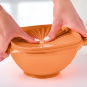 Чаша В одно касание 860 мл Tupperware оранжевая