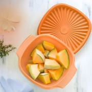 Чаша В одно касание 860 мл Tupperware оранжевая