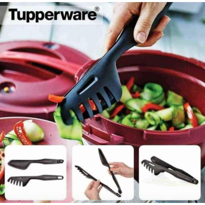 Набор приборов Диско: Лопатка, Широкая лопатка и Мастер-Щипцы Tupperware Набор приборов Диско: Лопатка, Широкая лопатка и Мастер-Щипцы Tupperware