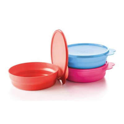 Набор герметичных чаш Радость 450мл Tupperware 3шт Набор герметичных чаш Радость 450мл Tupperware 3шт