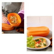 Омлетница Браво-Дилайт порционная для СВЧ оранжевая Tupperware