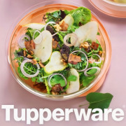Сервировочное блюдо 1,3л с персиковой крышкой Tupperware