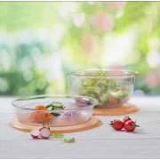 Сервировочное блюдо 1,3л с персиковой крышкой Tupperware