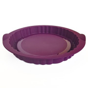 Силіконова форма для відкритого пирога Tupperware фіолетова